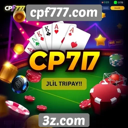 Variedade de jogos disponíveis no cpf777.com